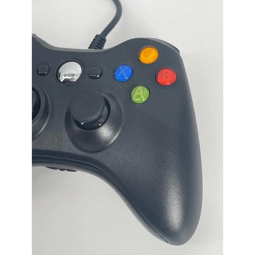 Official Black Microsoft Xbox 360 Wired USB Controller PC OEM
